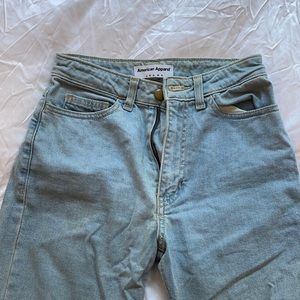 American Apparel High-Waist Blue Jeans Size 25